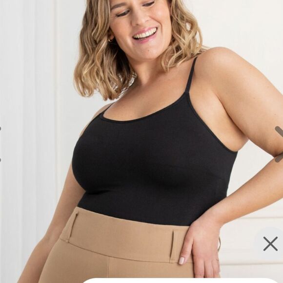 Shapermint essentials scoop neck cami black NWT in packaging - Picture 2 of 9